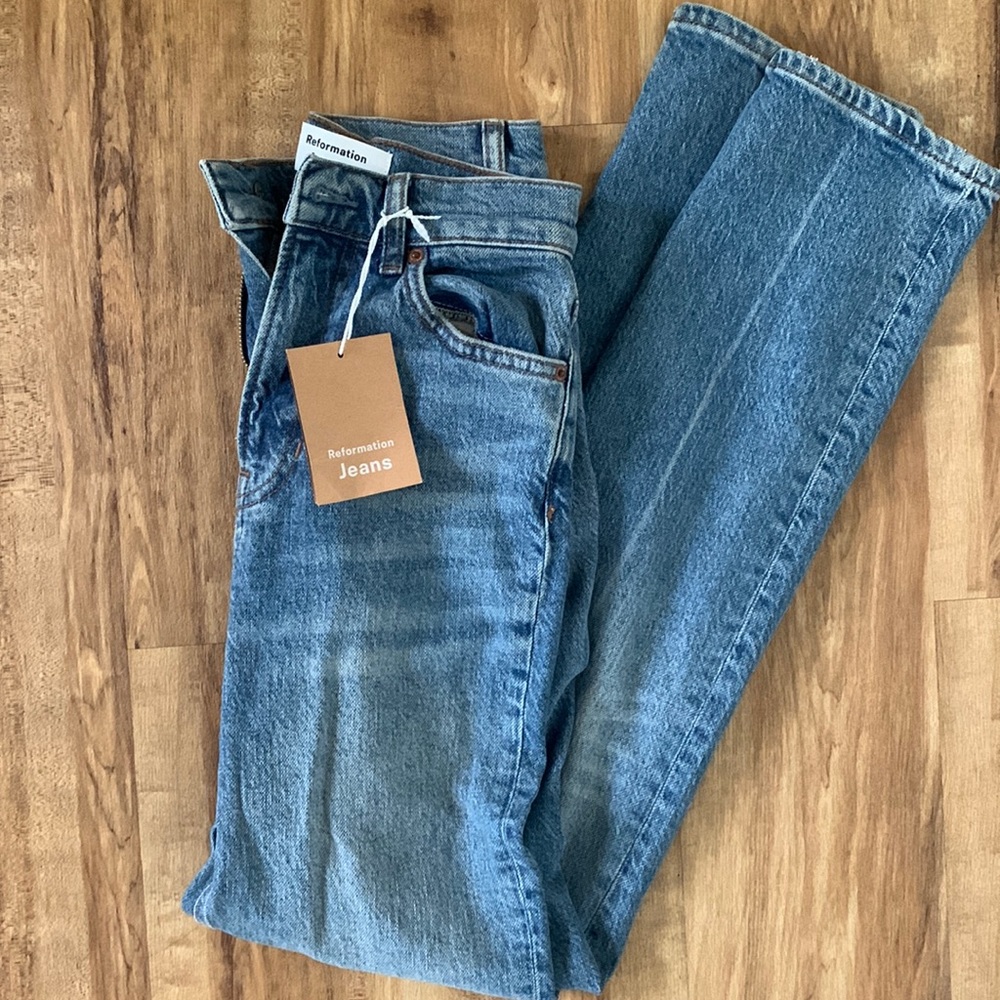 NWT Reformation Malta Straight Leg Jeans